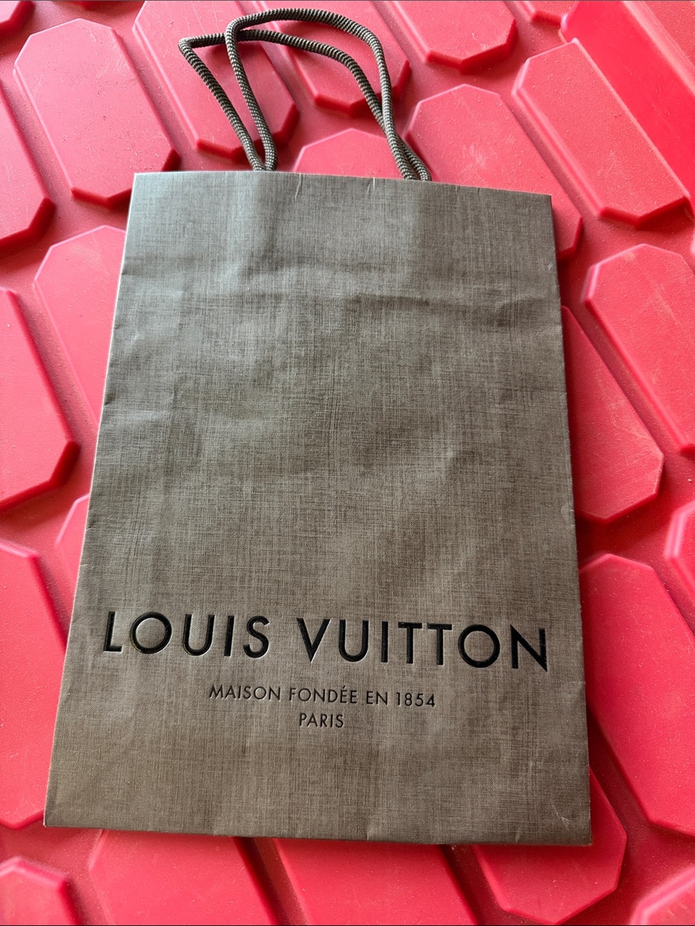 Louis Vuitton Brown and Black Logo Shopping Bag